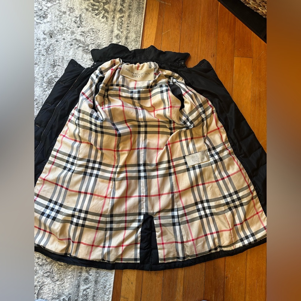 Burberry Brit Black Double-Breasted Coat - Picture 8 of 12